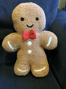New Target Wondershop 14" Gingerbread Boy Plush Toss Pillow - Picture 1 of 2