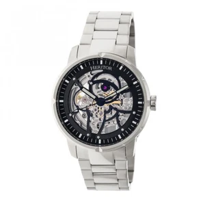 Orologio da polso Heritor Automatico Ryder Uomo Quadrante Scheletro Argento - Nero HR4608 - Foto 1 di 3