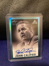 2021-22 LEAF MEMORIES JOHN CALIPARI 1960 LEAF RC AUTO AUTOGRAPH BLUE SP#/99