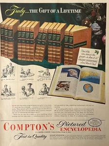 Compton’s Pictured Encyclopedia Print Ad First in Quality F.E. Compton & Company - Picture 1 of 1