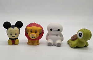 Disney Squish 'Ums Lot of 4 Mickey Mouse Baymax Squirt Turtle Simba Bullsitoy - Picture 1 of 12