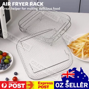 Air Fryer Dehydrator Rack 3 Layer Grill Basket Baking Tray Accessories VIC - Picture 1 of 9