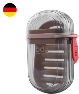 Seifendose Reise Rund Klein Versiegelt und Auslaufsicher - Seifenschale Mit Abtr - Bild 1 von 7