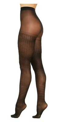 Medias para mujer INC International Concepts🌷Pata de gallo negra 🌼 Diseñador  Foto 1 de 4