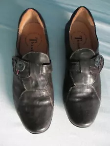 Think Pumps Gr. 39, dunkelbraun, Wechselfußbett 25,5 cm, Klettverschluß - Bild 1 von 3