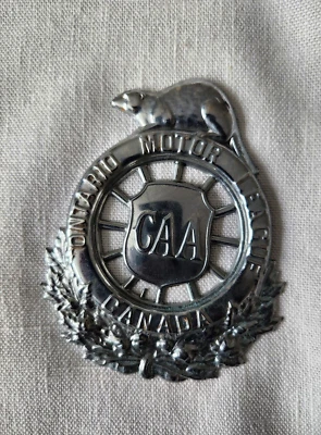 Insignia de auto de la Liga de Motor de Ontario de colección Foto 1 de 2