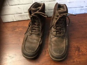 UGG Brown LEATHER WATERPROOF MEN'S BOOTS SIZE US 11 #SN 1007795 - Picture 1 of 7