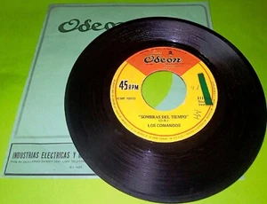 LOS COMANDOS "Sombras del tiempo" 1971 PERUVIAN PSYCH ROCK, FUNK, SOUL, 7" (VG+) - Picture 1 of 6