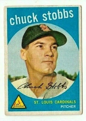 Venezuelan Topps 1959 Chuck Stobbs #26 St. Louis Cardinals BENCO VENEZUELA - Image 1 of 2