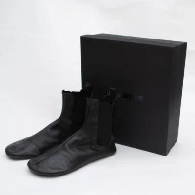 JIL SANDER Women's JS33103A Plain Side Gore Boots Size 37 USED - Изображение 1 из 4