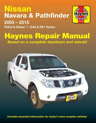 Nissan Navara / Pathfinder D40, R51 2005-2015 Workshop Repair Manual 72732 - image 1 of 2