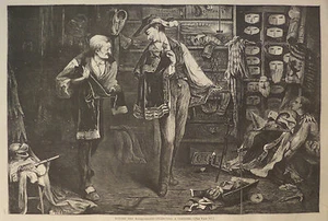 MASQUERADE MASKS SELECTING A COSTUME HARPER'S WEEKLY 1871 - Picture 1 of 2