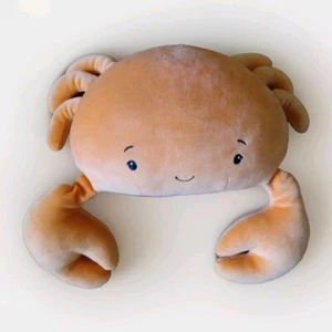 Bunnies By The Bay Happy Crab Plush Bright Orange Stuffed Animal 10” Striped - Picture 1 of 3