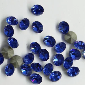 1028 SS39 SA *** 12 strass Swarovski fond conique SS39 (8,3mm) SAPPHIRE - Picture 1 of 4