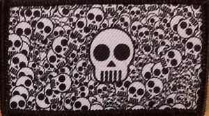 Patch TESCHIO con emblema ossa tattiche di fissaggio marca VELCRO® #5 - Foto 1 di 1