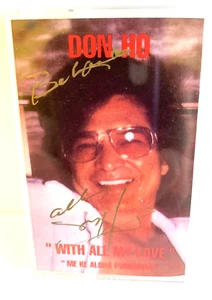 Signed "With All My Love" by Don Ho (Hawaii) Me Ke Aloha Pumehana Cassette Tape - Picture 1 of 7