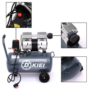 Wheels Compressor Oilless Silent Air Compressor 25 L 2.5HP Portable Direct Drive - Picture 1 of 10