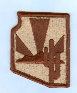 ARIZONA NATIONAL GUARD SHOULDER PATCH - DESERT SUBDUED (TYPE 1) .. HARD TO FIND! - Picture 1 of 1