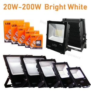 20W 30W 50W 100W 150W 200W LED Flood Light Landscape Outdoor Security Spot Lamp - Picture 1 of 19