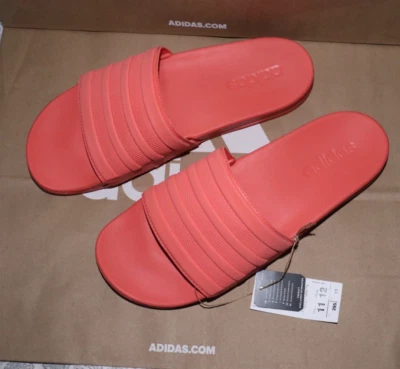Sandalias Para Hombre Adidas Adilette Cómodas Toboganes Rosa/Salmón Para Hombre Talla 11 Nuevas Foto 1 de 4