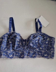 Bralette, Blütenspitze, Unterbrustgummi, Cup C/D von Ulla Popken - Bild 1 von 7