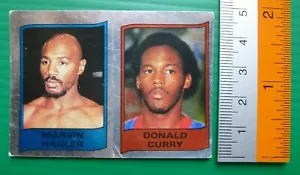 #109 A MARVIN HAGLER, B DONALD CURRY Supersport 1986 Panini - Picture 1 of 2
