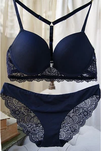 Womens Super Push Up Bra 32 34 36 38 Add 2 Cup Front Closure Bra and Panties set - Picture 1 of 35