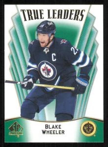 2021-22 SP Authentic True Leaders Green #TL19 Blake Wheeler - Picture 1 of 2