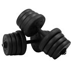 Adjustable Dumbbell Sets 2 in 1 Free Weights Dumbbells with Anti-Slip Metal