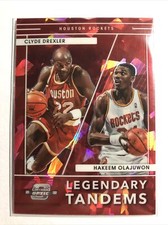 2021-22 Contenders Optic Clyde DREXLER Hakeem OLAJUWAN Legendary Tandems RED ICE