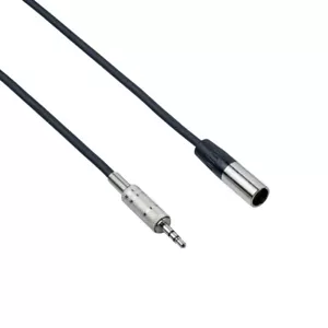 Cavo Aux Microfono Adattatore, Jack 3.5 stereo, a Mini Cannon XLR 3 poli maschio - Foto 1 di 2