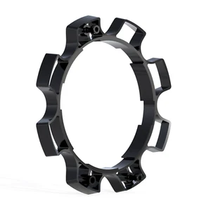 BMF WHEELS CENTER CAP SPACER - 8 LUG - GLOSS BLACK - OEM - SET OF 4 - Picture 1 of 1