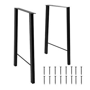 30" inch Iron Coffee Table Legs Metal Dining Bench Desk Legs DIY Furniture 2pcs - Picture 1 of 11