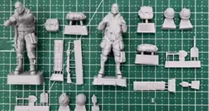 1/35 Resin Figure Model Kit 2 US Paratrooper Soldiers Airborne WW2 War Unpainted - Picture 1 of 3