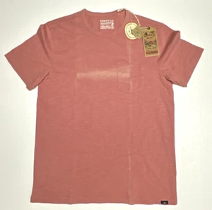 Faherty Shirt Herren M Peach Sunwashed Bio Baumwolle Kurzarm Pullover Tee - Bild 1 von 4