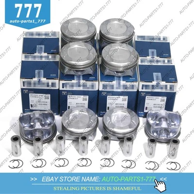 Juego de 8 pistones y anillos STD para Mercedes-Benz E63 S63 G63 AMG W463 W212 5,5 L M157 Foto 1 de 4