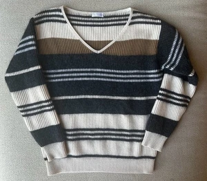 Brunello Cucinelli Striped Sweater Size Small - Picture 1 of 5