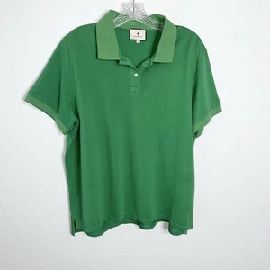 Tuckernuck Shirt Women’s XL Green Pique Murray Classic Polo Top Preppy B4 - Picture 1 of 8