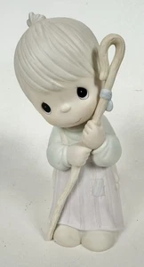 Precious Moments "Komm, lass uns ihn anbeten" 1986 GROß 9" Hirtenjunge mit Lamm EUC - Bild 1 von 9