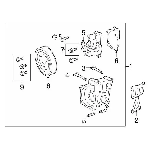 For Chrysler 200 2011-2014 Chrysler Engine Water Pump - Image 1 of 1