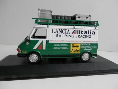 1/43 Scale Altaya 012ZZZZ347GH. Iveco Lancia Alitalia Rallying Racing Van — 第 1/4 张图片
