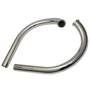 New Exhaust Bend Pipe Bend Tube Steel Chrome Plated For jawa Motorcycles - Picture 1 of 6