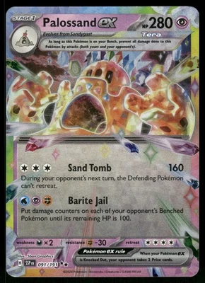 Palossand ex - 091/191 SSP SV08: Surging Sparks Holo NM - Image 1 of 2