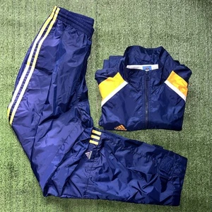 Vintage Adidas Team Originals Tracksuit Blue Sweatshirt Med Sweatpants L - Picture 1 of 13