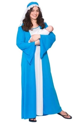 SALE NEW Virgin Mary Nativity Christmas Fancy Dress Costume - Image 1 of 2