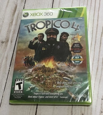 Microsoft Xbox 360 Tropico 4 Video Game Kalypso NEW - Image 1 of 3