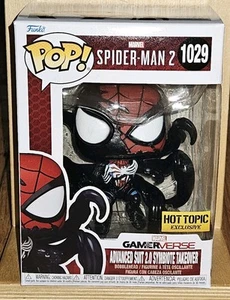 Funko Pop Marvel #1029 Advance Suit 2.0 Symbiote Takeover Spider-Man Hot Topic - Picture 1 of 6