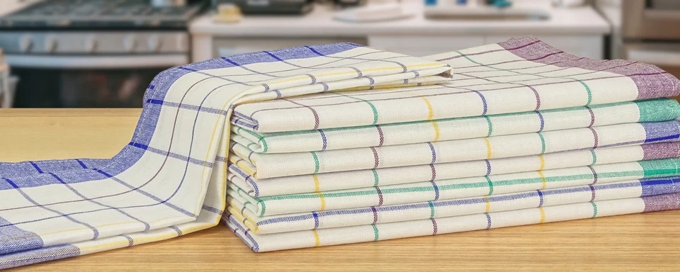 Geschirrtücher Set im 8er Pack Baumwolle oder Halbleinen 50x70 cm Küchentücher - Bild 1 von 1