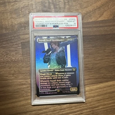 2025 MTG Final Fantasy Squall SeeD Mercenary Foil PSA 10 GEM MT #402 Borderless - Image 1 of 3
