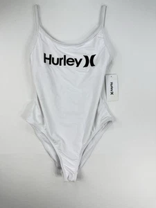 HURLEY OnePiece White Swimsuit Women’s Size Medium NWT With Flaws - Picture 1 of 17
